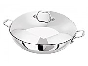 Stellar James Martin Cookware Wok with Side Handles and Lid (32cm)